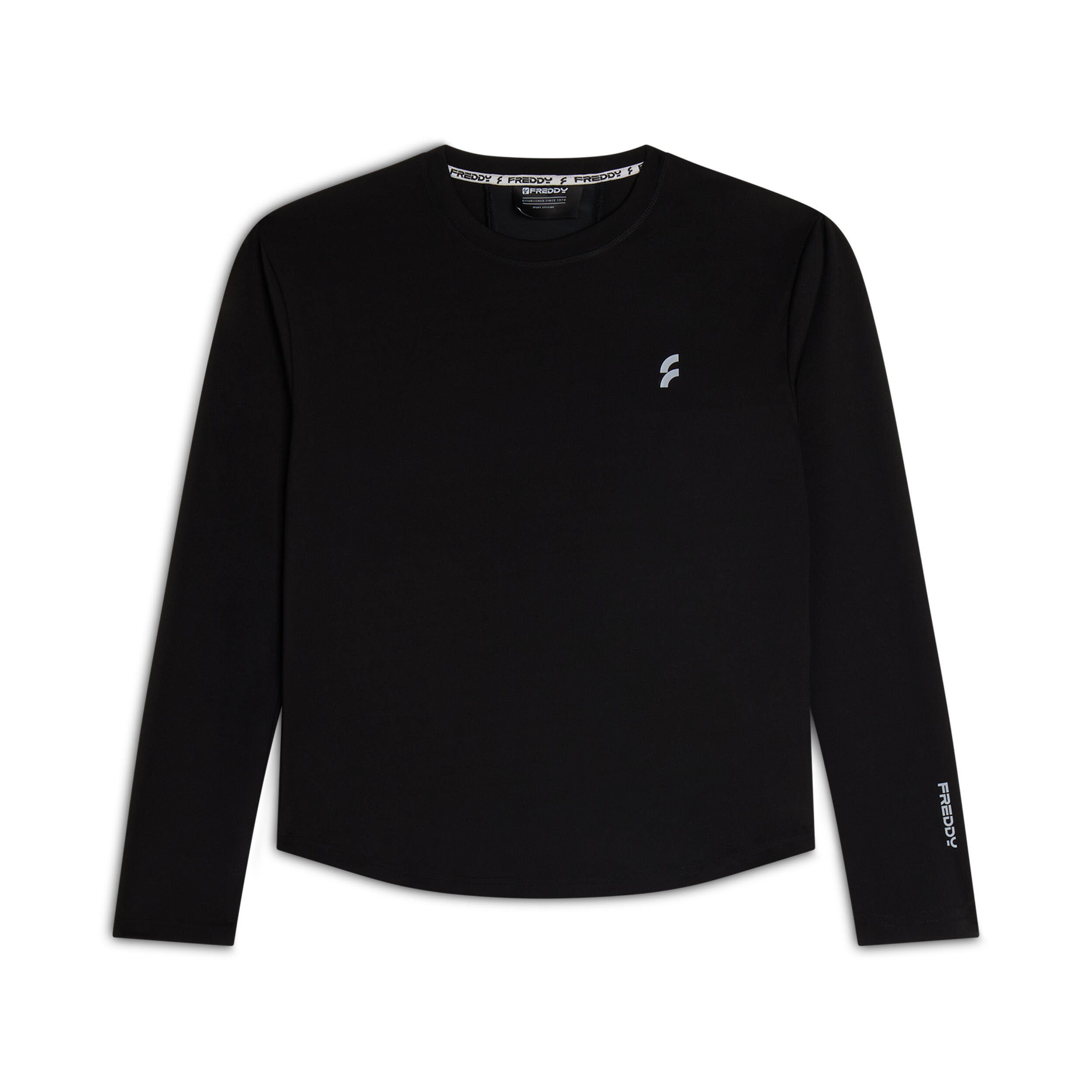 Freddy - T-shirt Homme Manches Longues En Tissu Technique Avec Empiècement En Mesh - T-shirt Manches Courtes - Noir - 56 3xl - Decathlon