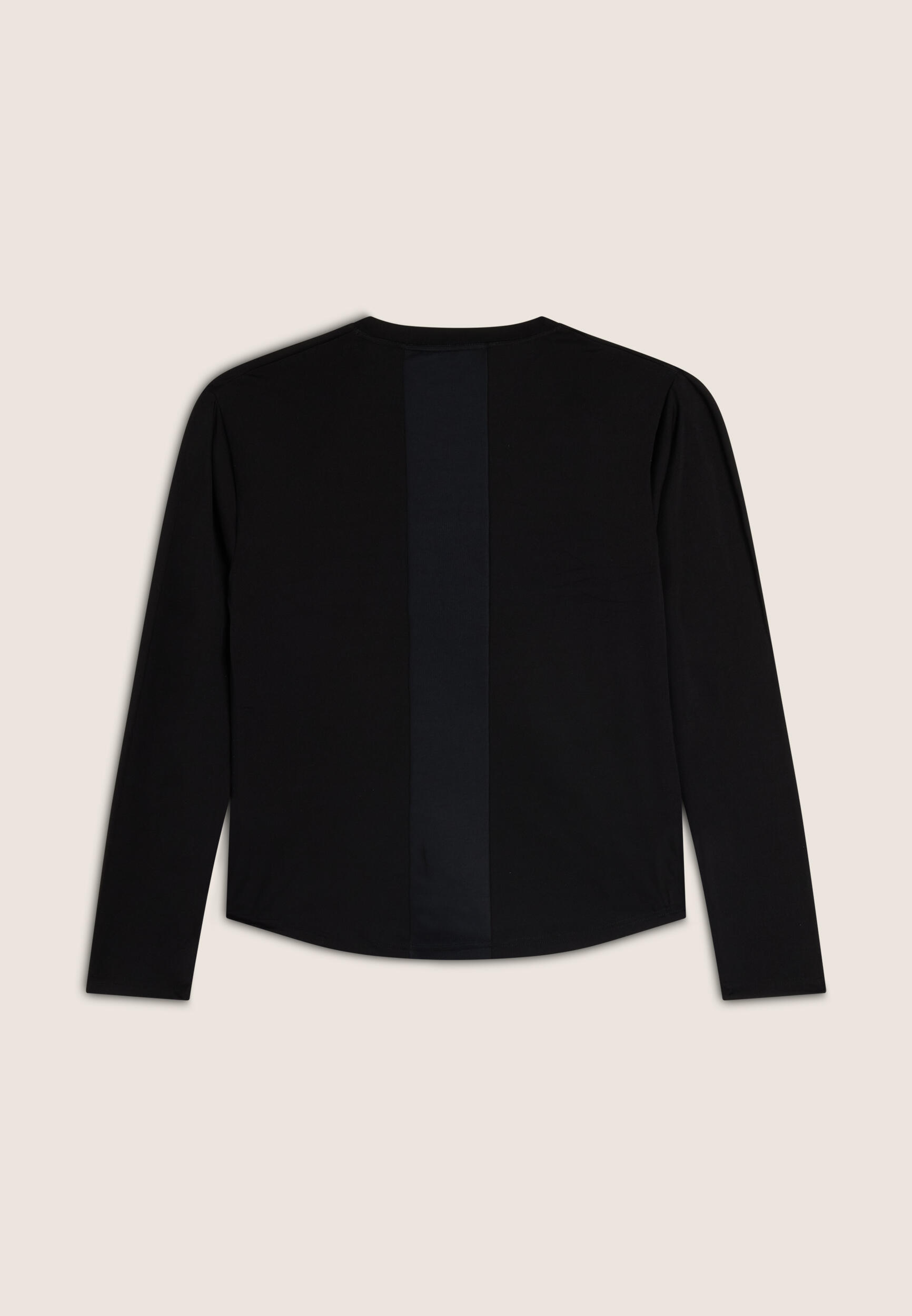 T-shirt homme manches longues en tissu technique avec empiècement en mesh 2/3