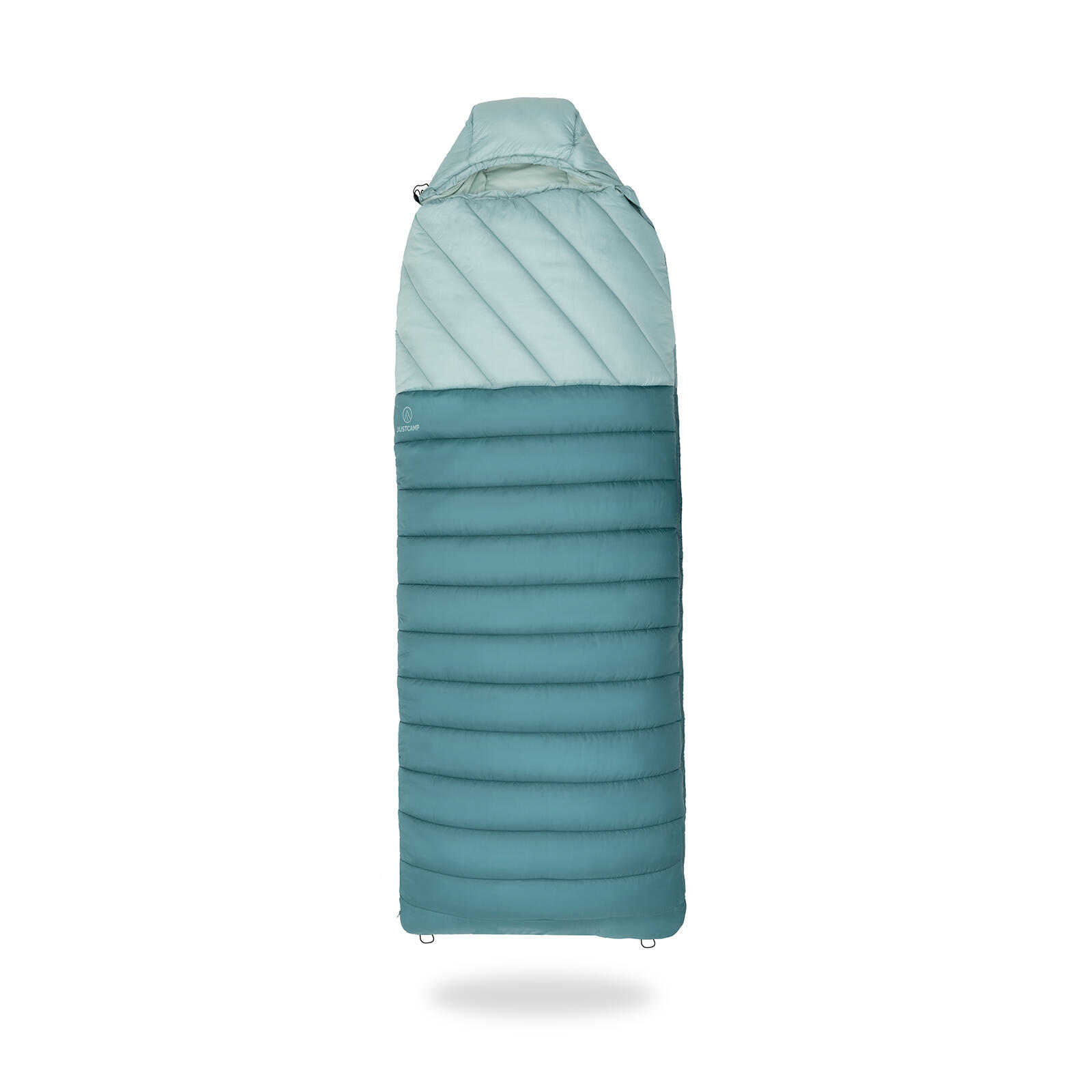 Justcamp - Justcamp Melvin Sac De Couchage Large Pour Le Camping - 3 Saisons (4 - 25 °c) - Sac De Couchage - Bleu - Taille Unique - Decathlon