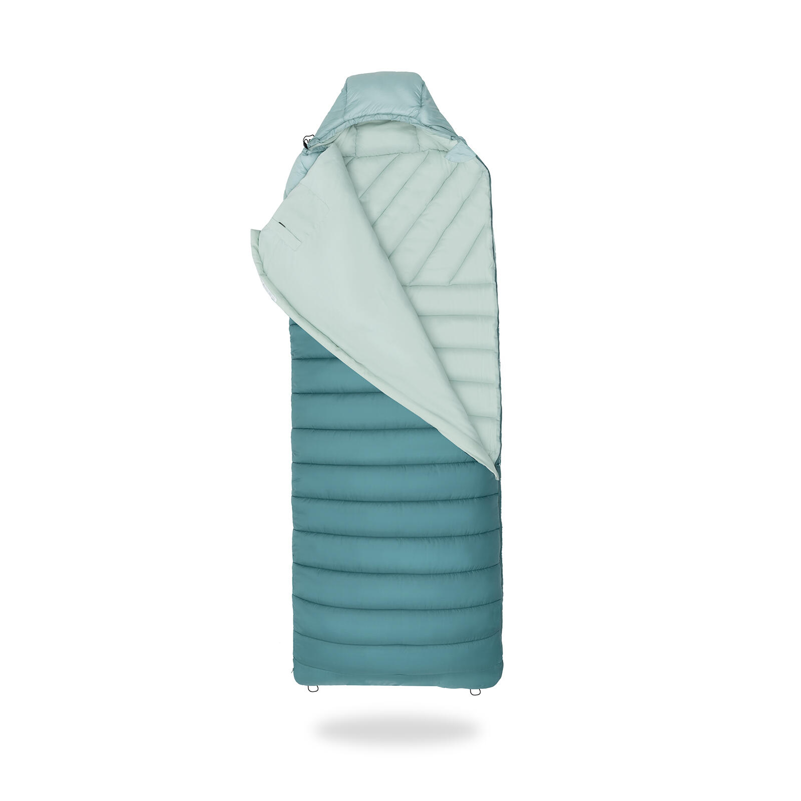 Justcamp Melvin sac de couchage large pour le camping - 3 saisons (4 - 25 °C) 3/7