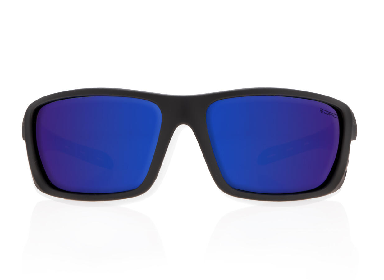 Okulary przeciwsłoneczne SPORT EVEREST Matt Black Blue/ BlueREVO + ETUI 2/7