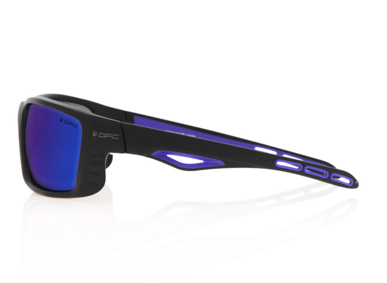 Okulary przeciwsłoneczne SPORT EVEREST Matt Black Blue/ BlueREVO + ETUI 3/7