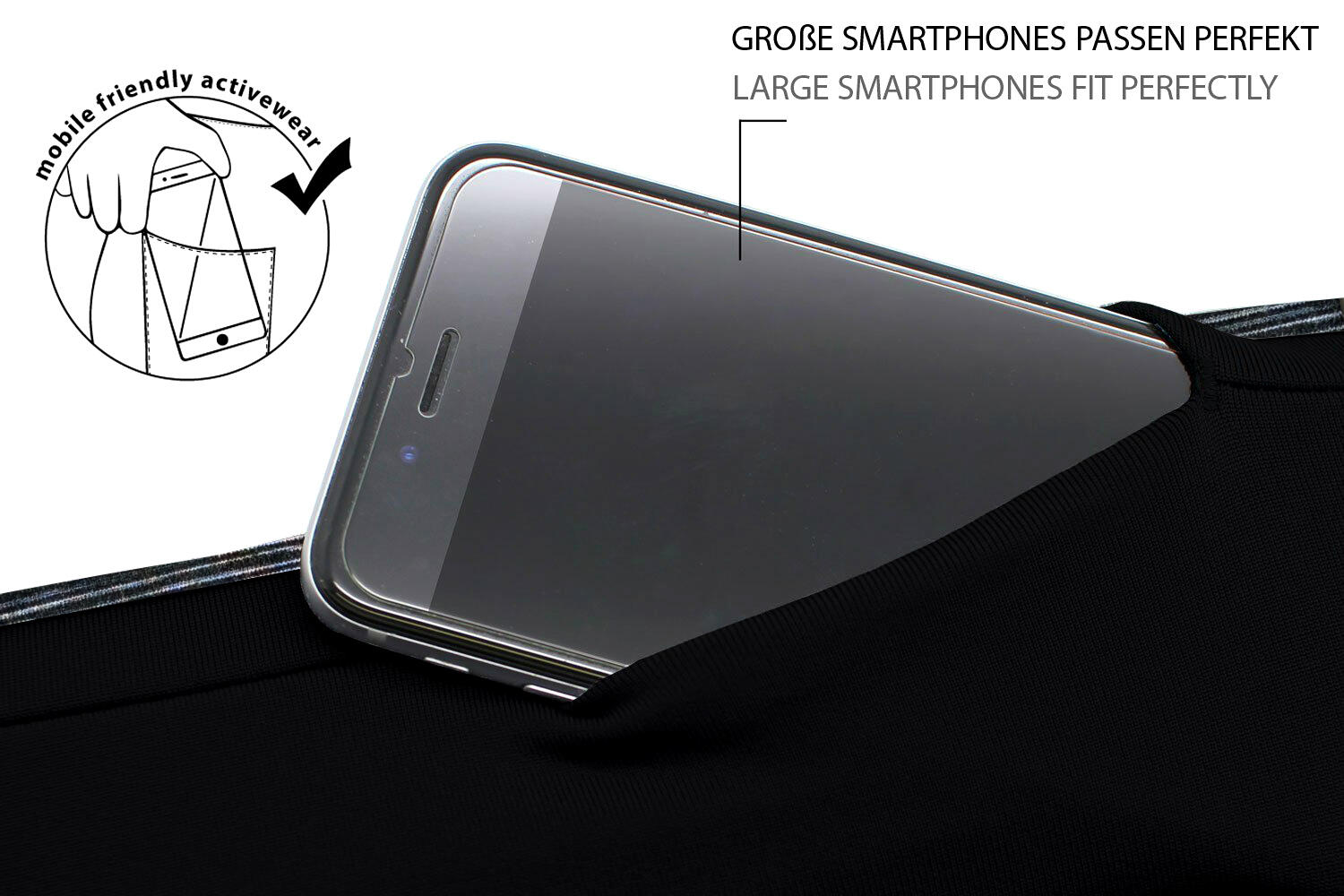 Formbelt Laufgürtel Plus für Handy-grau 2/7
