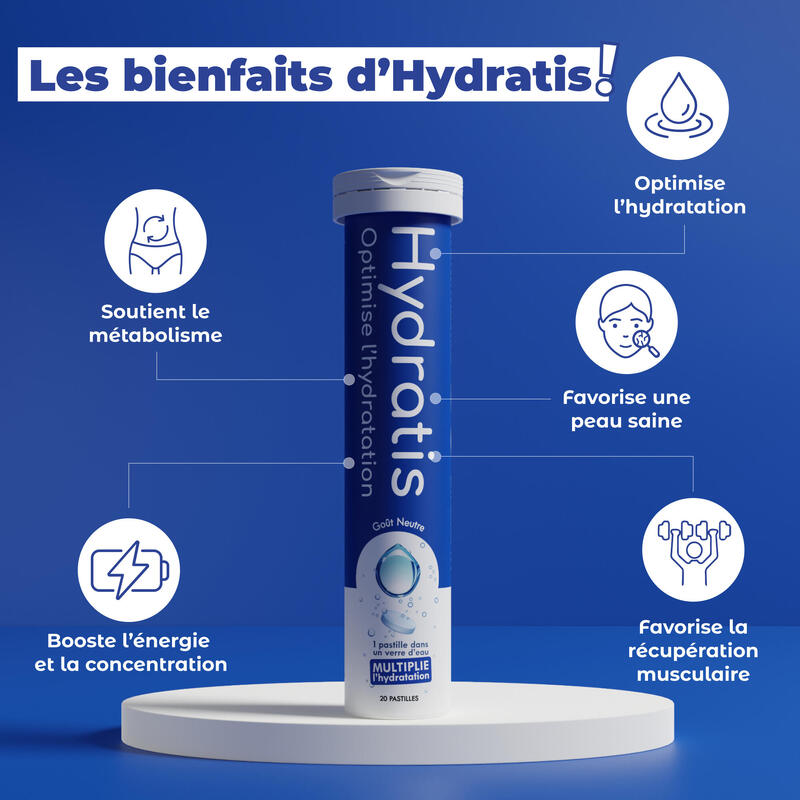 électrolytes Et Hydratation | Tube Hydratis (20 Tabs) | Fruits Des Bois