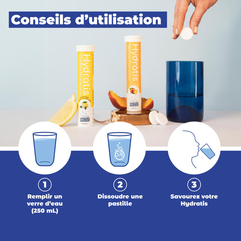 électrolytes Et Hydratation | Tube Hydratis (20 Tabs) | Fruits Des Bois