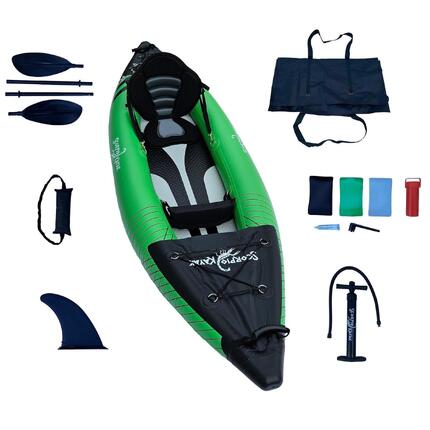 Kajak jednoosobowy pneumatyczny turystyczny do pływania Scorpio kayak Hybrid I