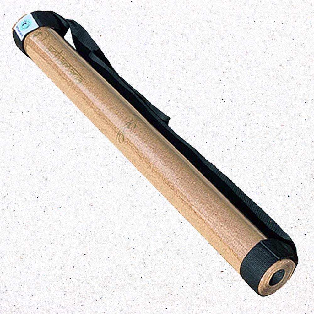 Tapete de yoga de viaje, látex y corcho, 1,2mmx68cmx1,83m Flor de loto +correa 4/7