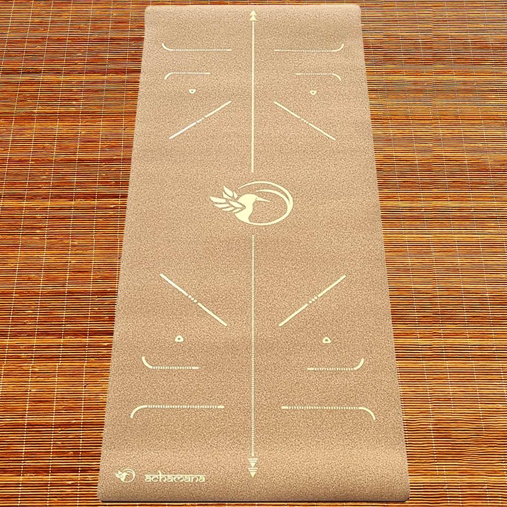 Tapete de yoga de corcho, 3 capas 6mmx68cmx1,83m Bodylines-Colibri 6/7
