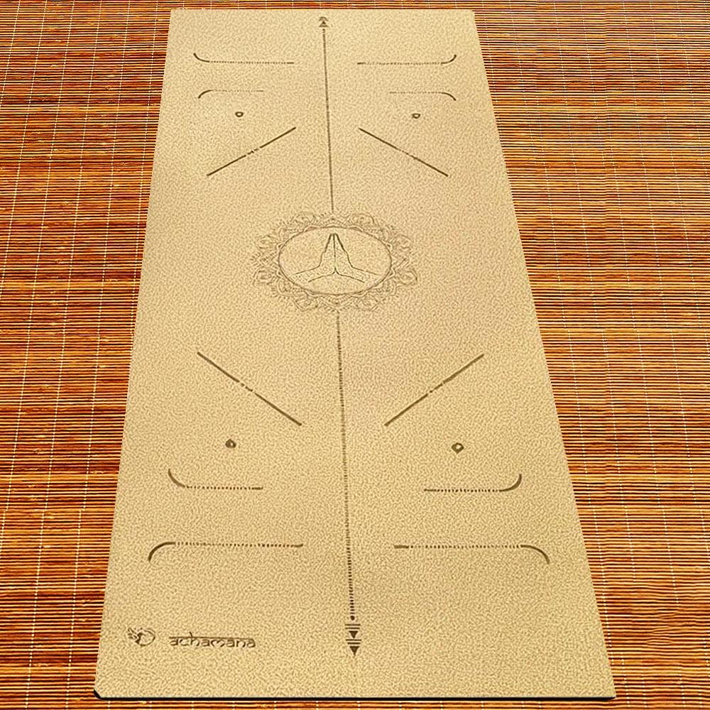 Esterilla de yoga corcho, nuevo concepto 3 capas 6mmx68cmx1,83m Pactice 3/7