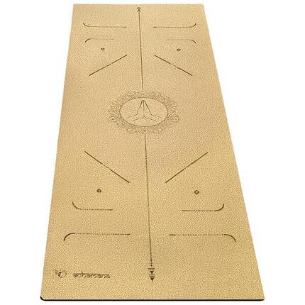 Tapis yoga en liège, nouveau concept 3 plis - 6mm - Bodylines - Namasté