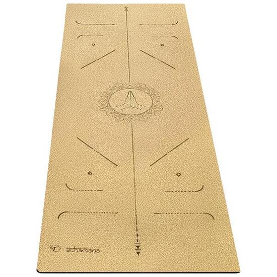 Tapis yoga en liège, nouveau concept 3 plis - 6mm - Bodylines - Namasté