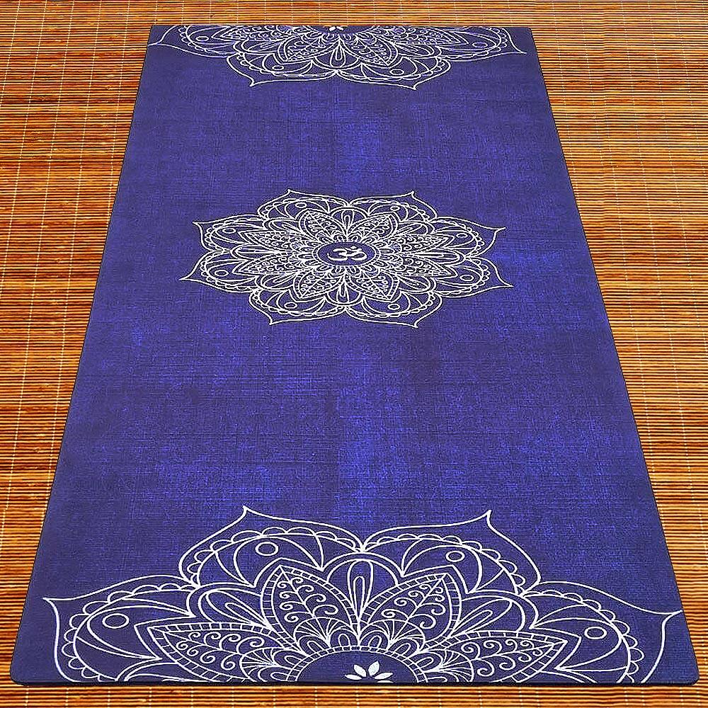 Tapete de yoga caucho natural y microfibra 5mm68cmx1,83m - Mandala 7/7