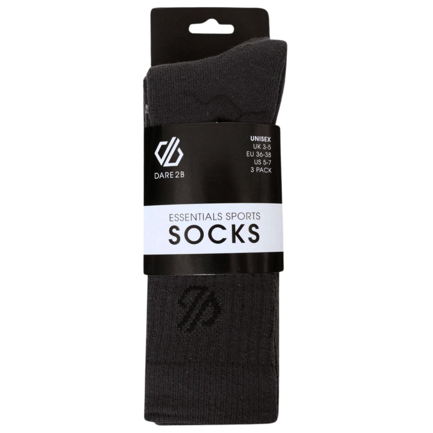 Dare2B Essentials Sport 3er-Pack Unisex-Sportsocken 3/3