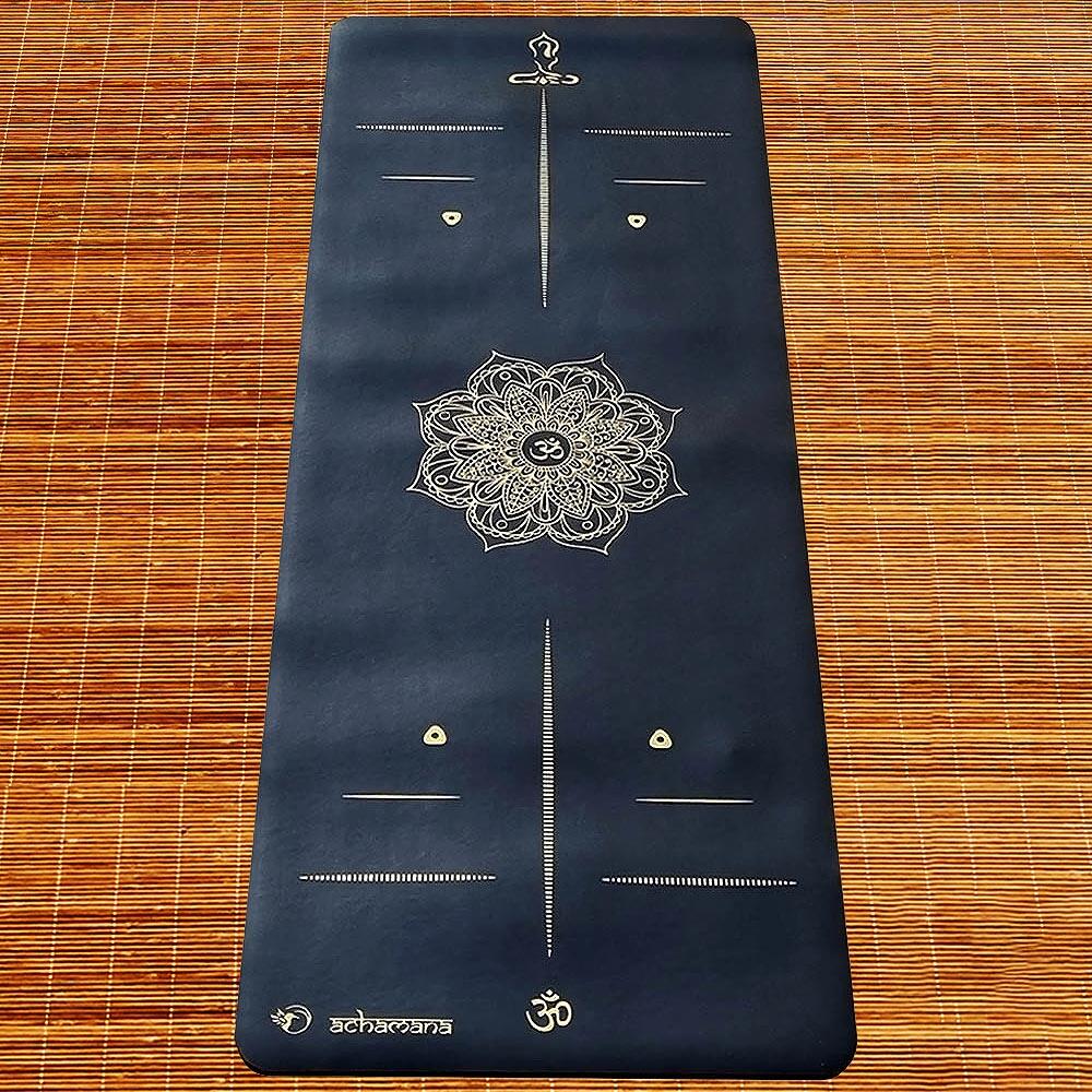 Esterilla de yoga Goma-Similcuero 5mm + Bolsa de corcho, manos secas o húmedas 5/7