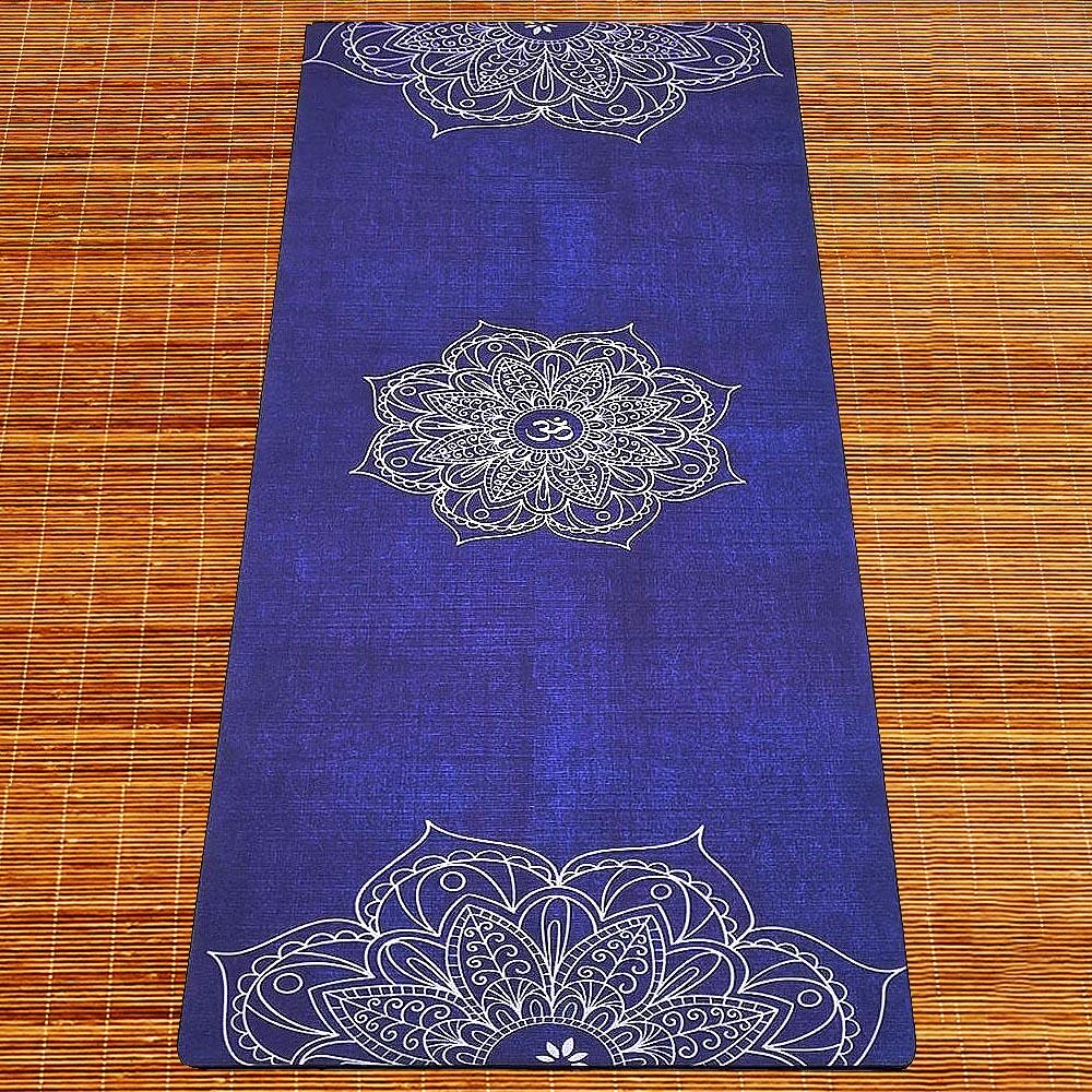 Tapete de yoga caucho natural y microfibra 5mm68cmx1,83m - Mandala 2/7