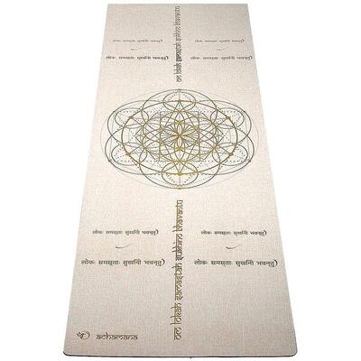 Yogamatte aus Naturkautschuk und Chanvre 4,5mmx61cmx1,83m - Mantra Yoga