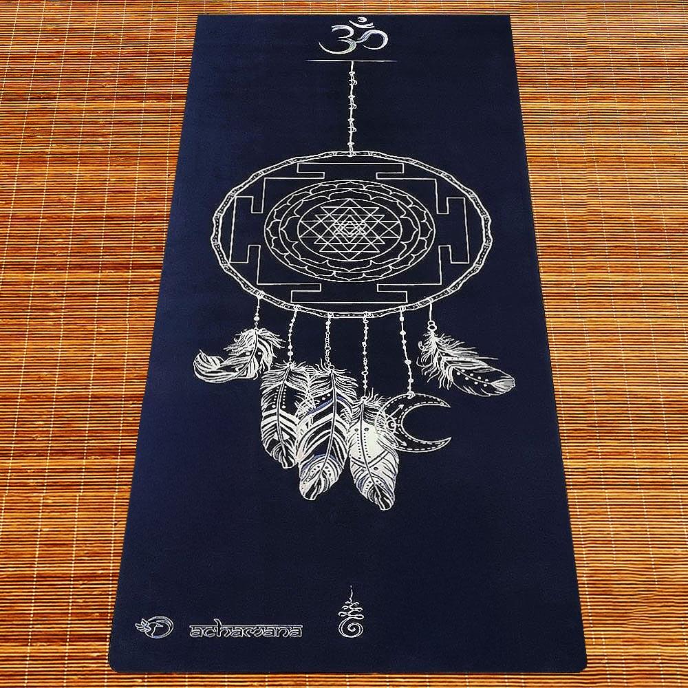 Tapete de yoga caucho natural microfibra 5mmx68cmx1,83m - Sri yantra 5/7