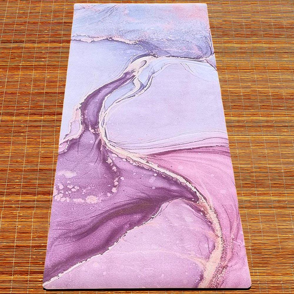 Tapete de yoga eco, nueva generación 3 capas 6mmx68cmx1,83m ola abstracta 3/6
