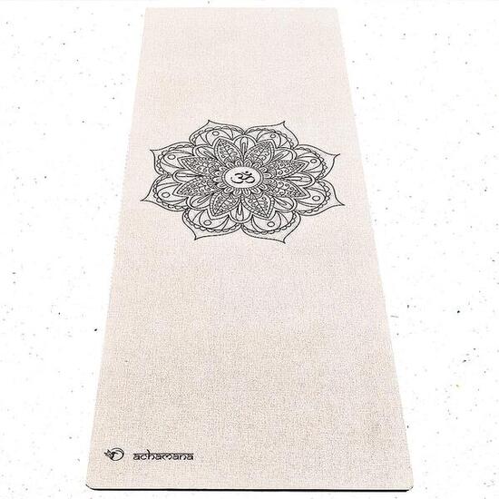 Yogamatte Naturkautschuk & Chanvre 4,5mmx68cmx1,83m- Mandala
