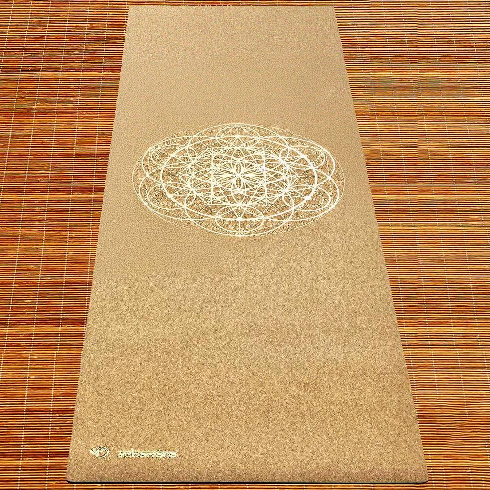 Bloem des Levens hanger messing goudkleurig (3 cm) ( Flower of Life