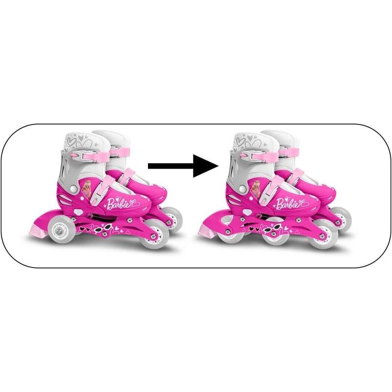 Role reglabile 2 in 1 pentru copii, multicolor, marimea 27-30, Barbie