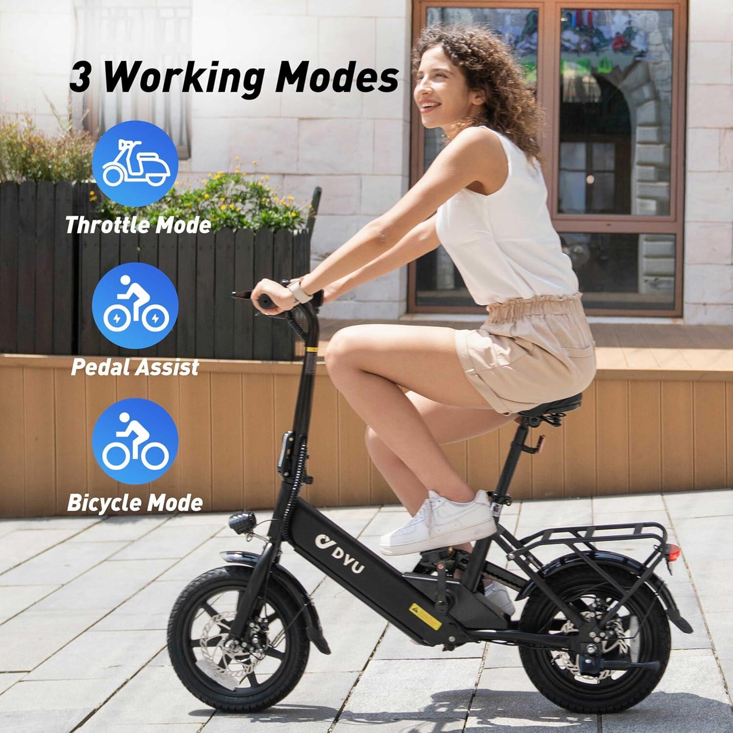 DYU C3 Elektrische Fiets 14" 36V 7.5Ah Accu 6/6