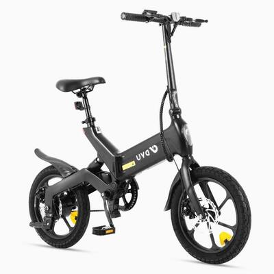 Lichtgewicht elektrische fiets dyu a16 250w motor. 36v 10ah accu
