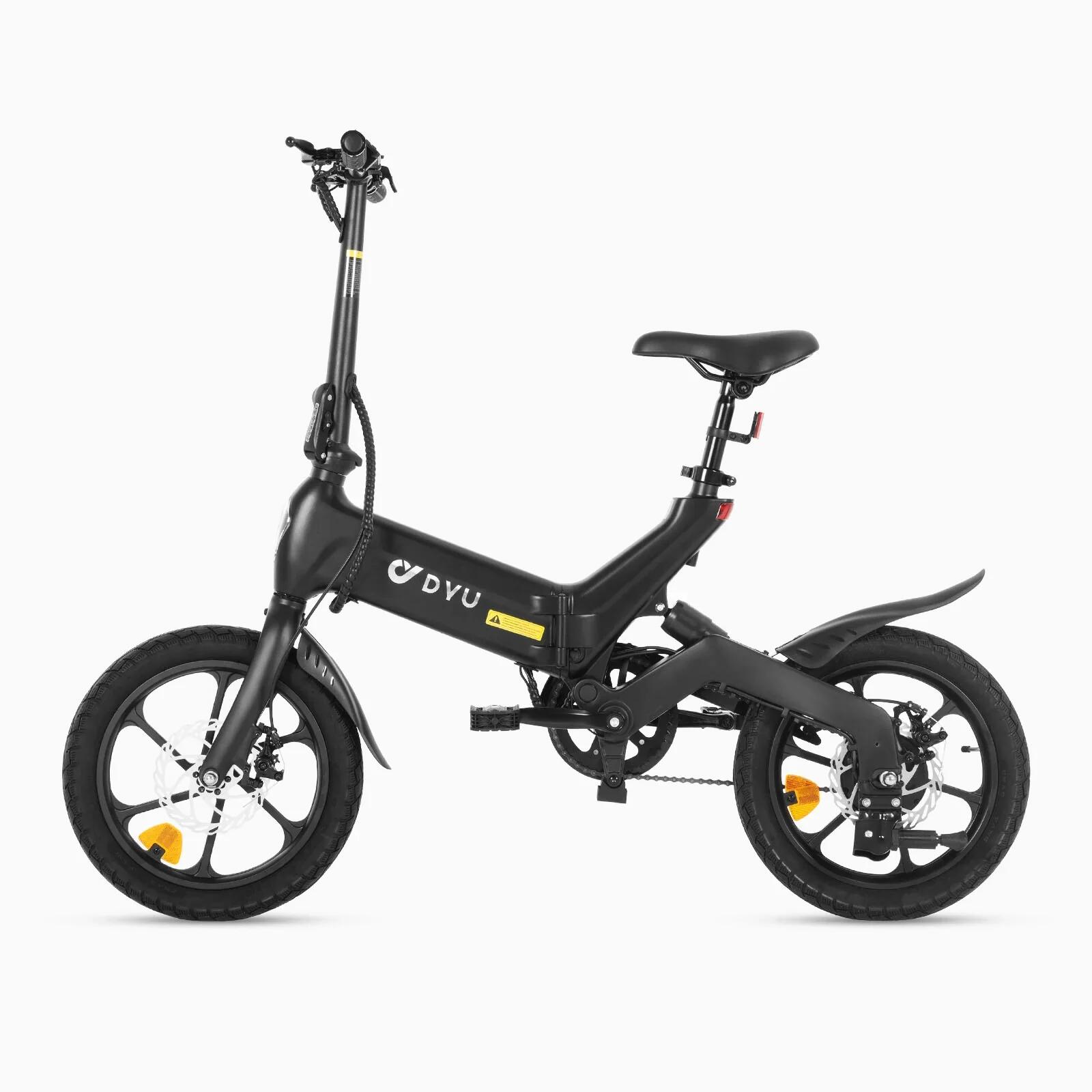 DYU A16 Opvouwbare elektrische fiets, 16'' 250W 36V 10Ah 3/6