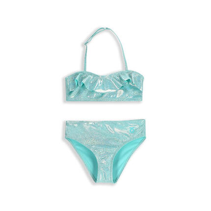Mädchen Bikini-Set Surfen mit Rüschen WL5 türkis
