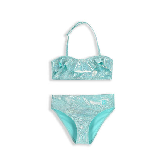 Mädchen Bikini-Set Surfen mit Rüschen WL5 türkis
