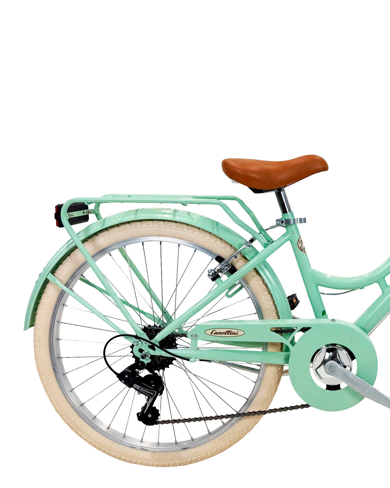 Rower Dziecięcy Dolce Vita by Canellini ROMA 24" 6B kobieta - Jasnozielony 3/3