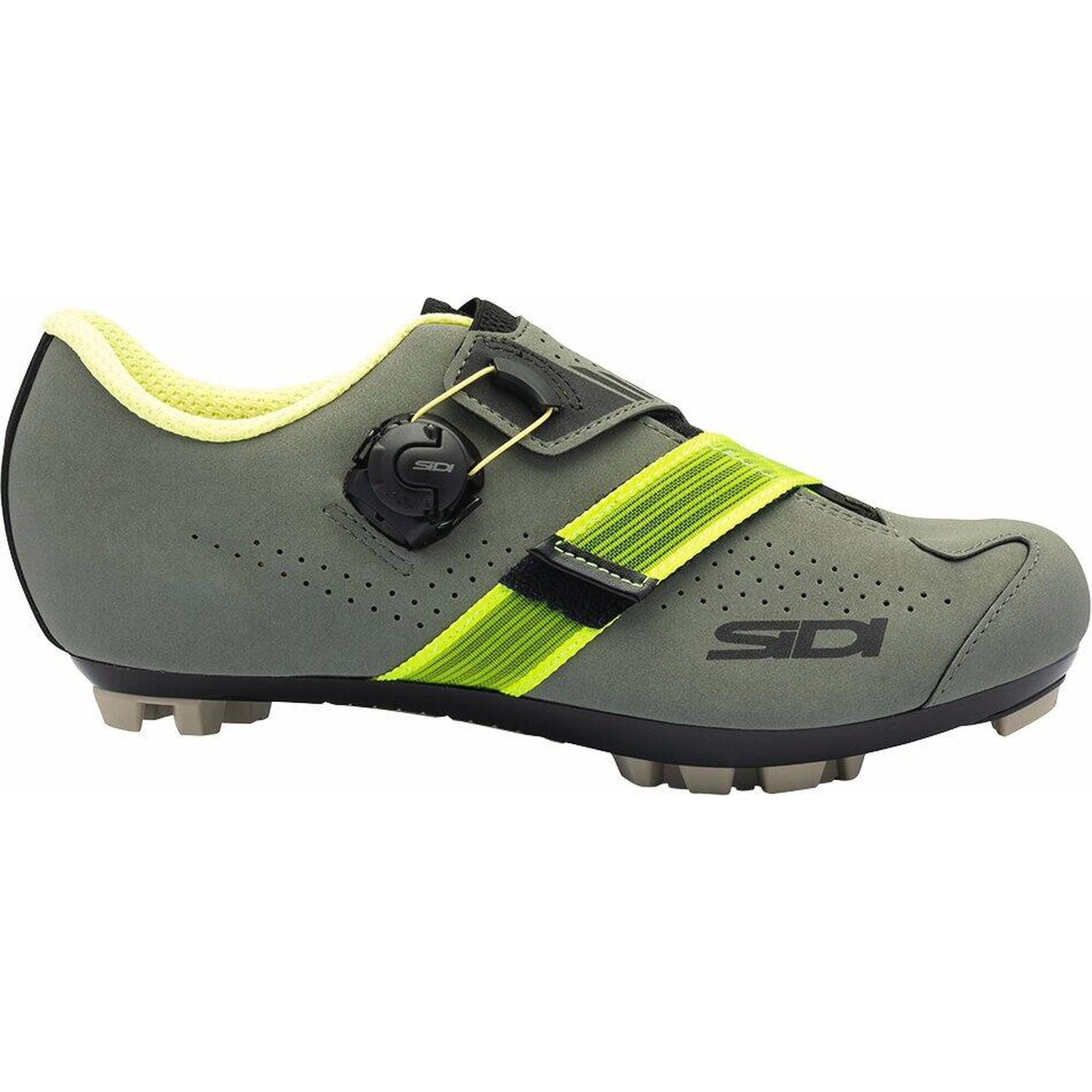 Sidi - Chaussures Aertis Vert Military/jaune - Chaussures De Vélo - Jaune|vert - 39 - Decathlon