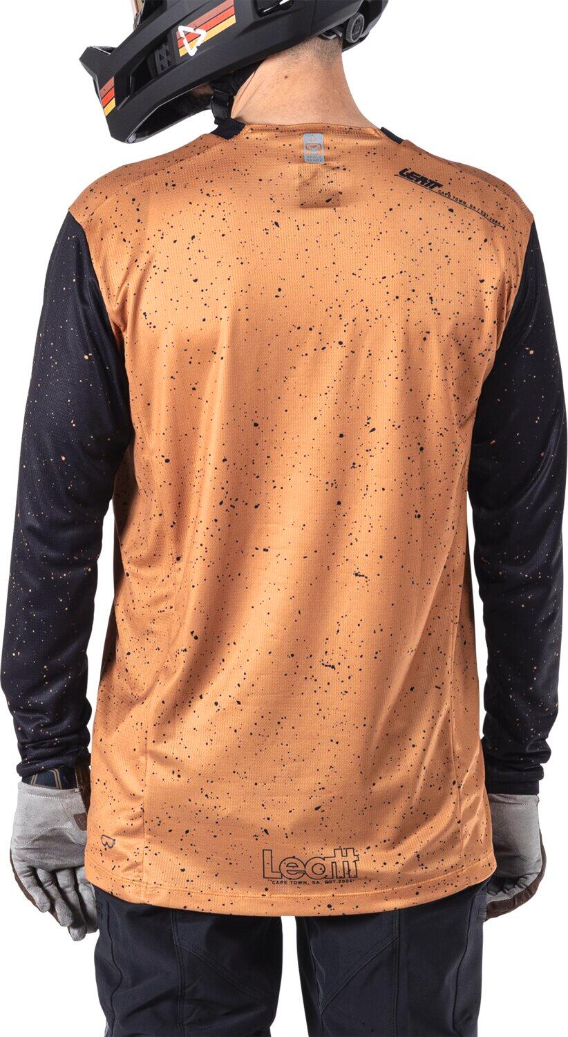 Camiseta MTB Enduro 4.0 elástica de manga larga marrón para hombre 5/7