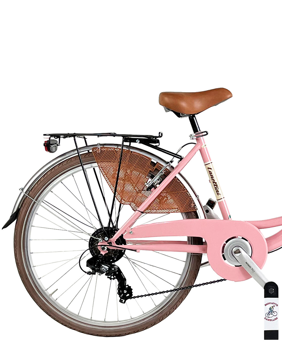Bicicleta de cidade Dolce Vita by Canellini VENERE 26" com cesto - Rose 3/3