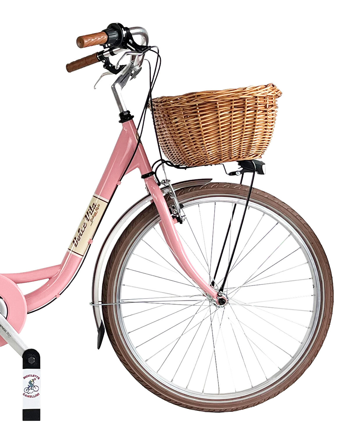 Bicicleta de cidade Dolce Vita by Canellini VENERE 26" com cesto - Rose 2/3