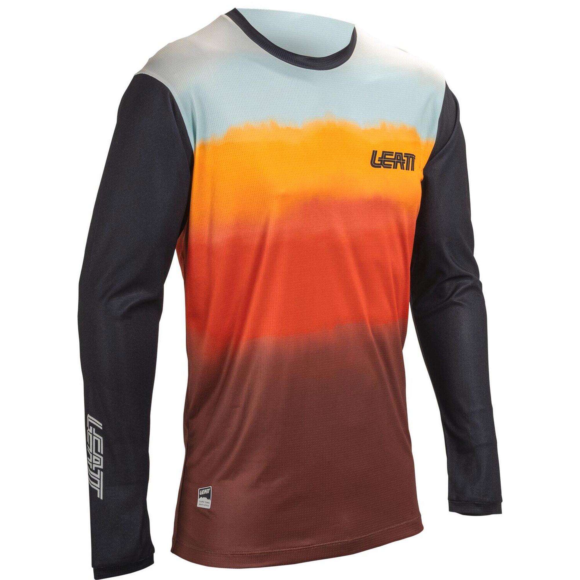Leatt - Maillot Vtt Gravity 3.0 En Tissu Soft-touch Multicolore Pour Homme - Maillot Manches Longues - Multicolore|rouge - S - Decathlon