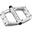 Pédale plate Spoon Reboot - raw silver