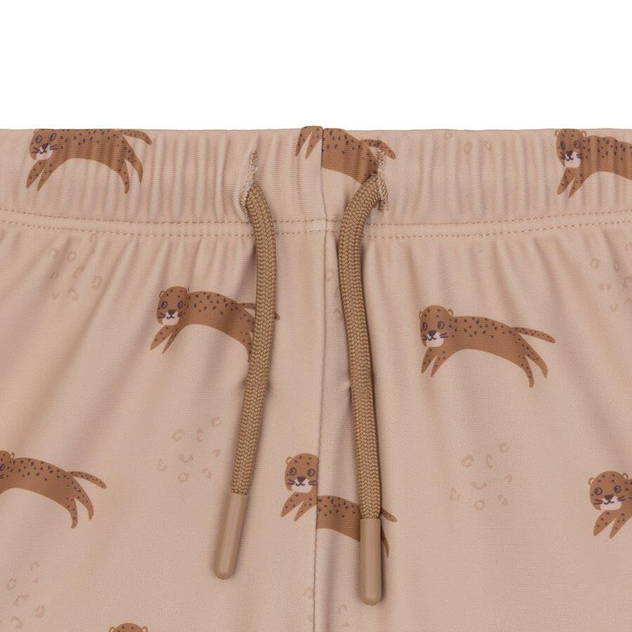 Badehose Jungs 86/92  Offwhite Leopard 3/5
