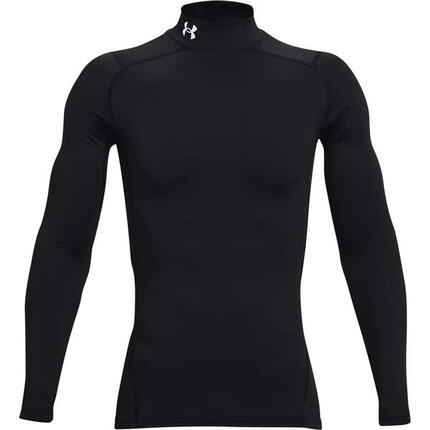 Maillot de compression à manches longues Under Armour ColdGear Mock Bleu marine