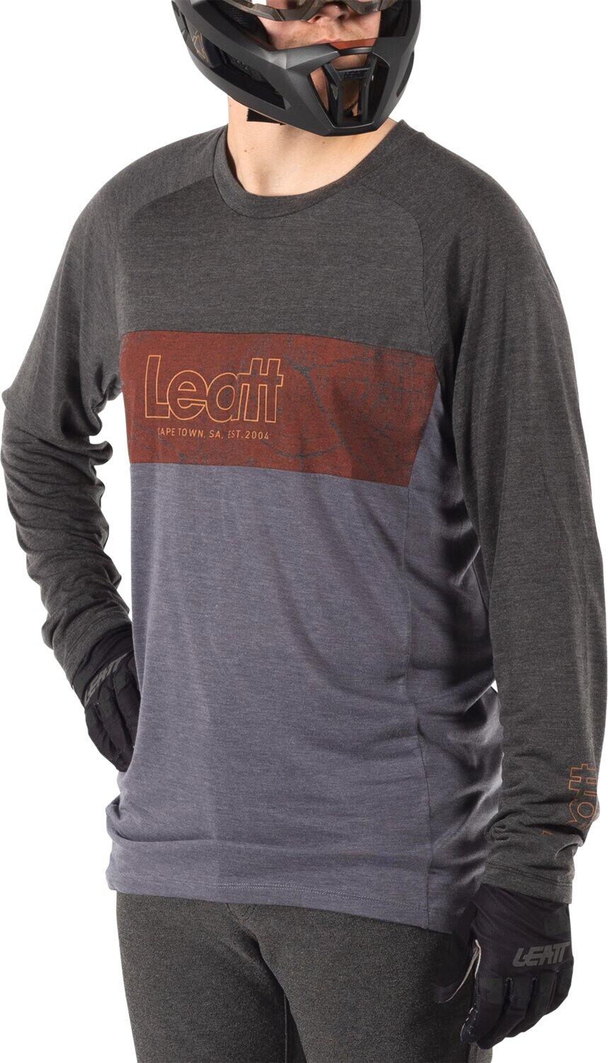 Camiseta MTB Gravity 2.0 transpirable y elástica, negra, para hombre 5/8