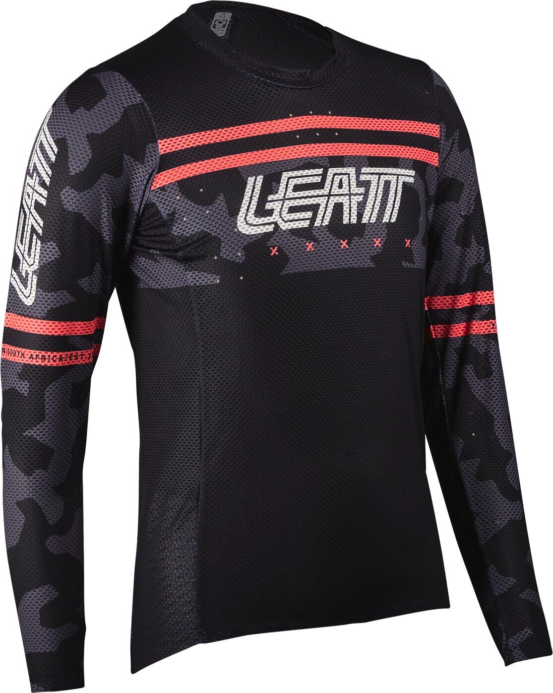 LEATT Maglia MTB Gravity 4.0  elasticizzata econfortevole Nero Donna