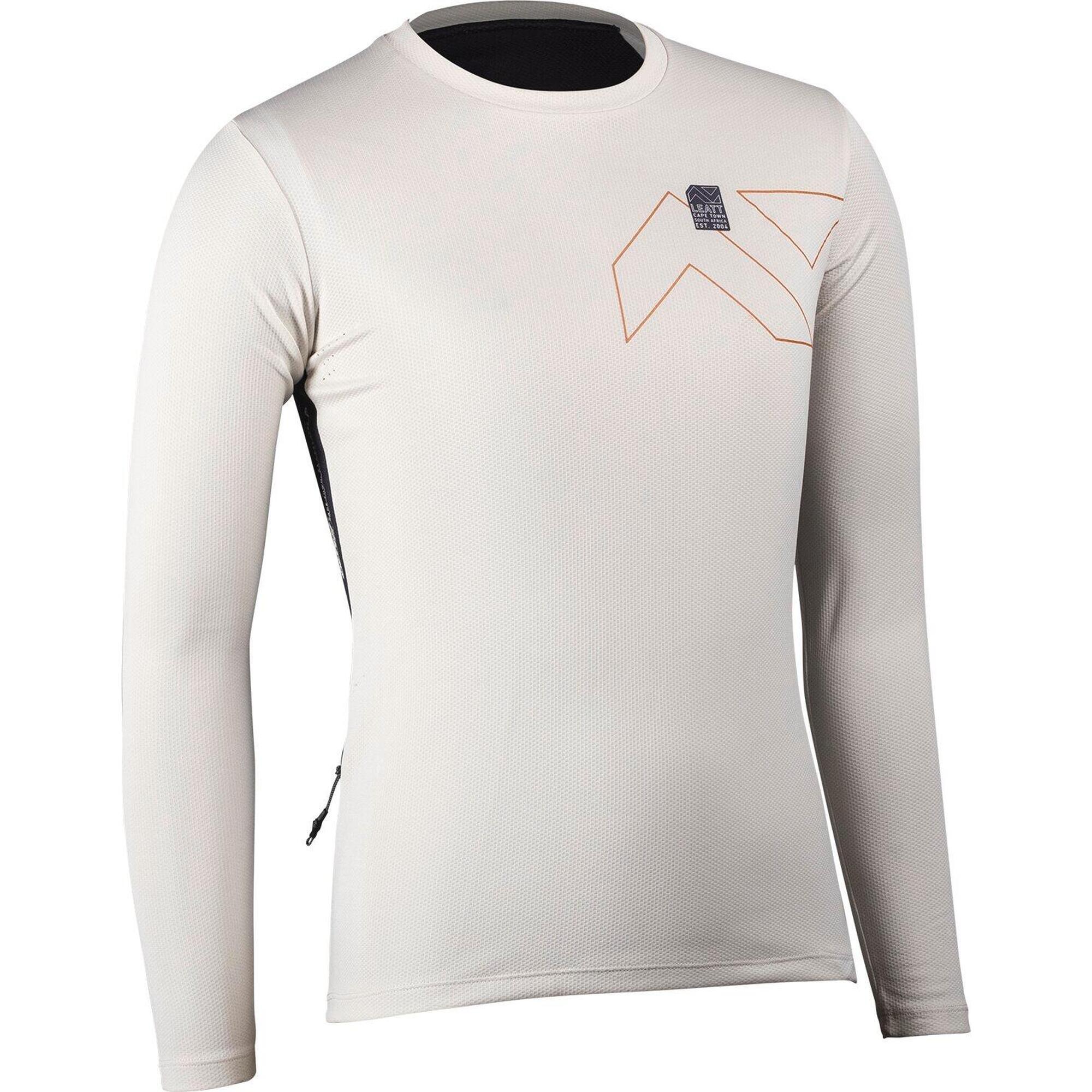 Leatt - Maillot Vtt Trail 3.0 Manches Longues En Tissu Léger Ice-yarn Gris Femme - T-shirt Manches Courtes - Gris|marron - 42 M/l - Decathlon