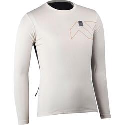 Maillot VTT Trail 3.0 manches longues en tissu léger Ice-Yarn Orange Femme