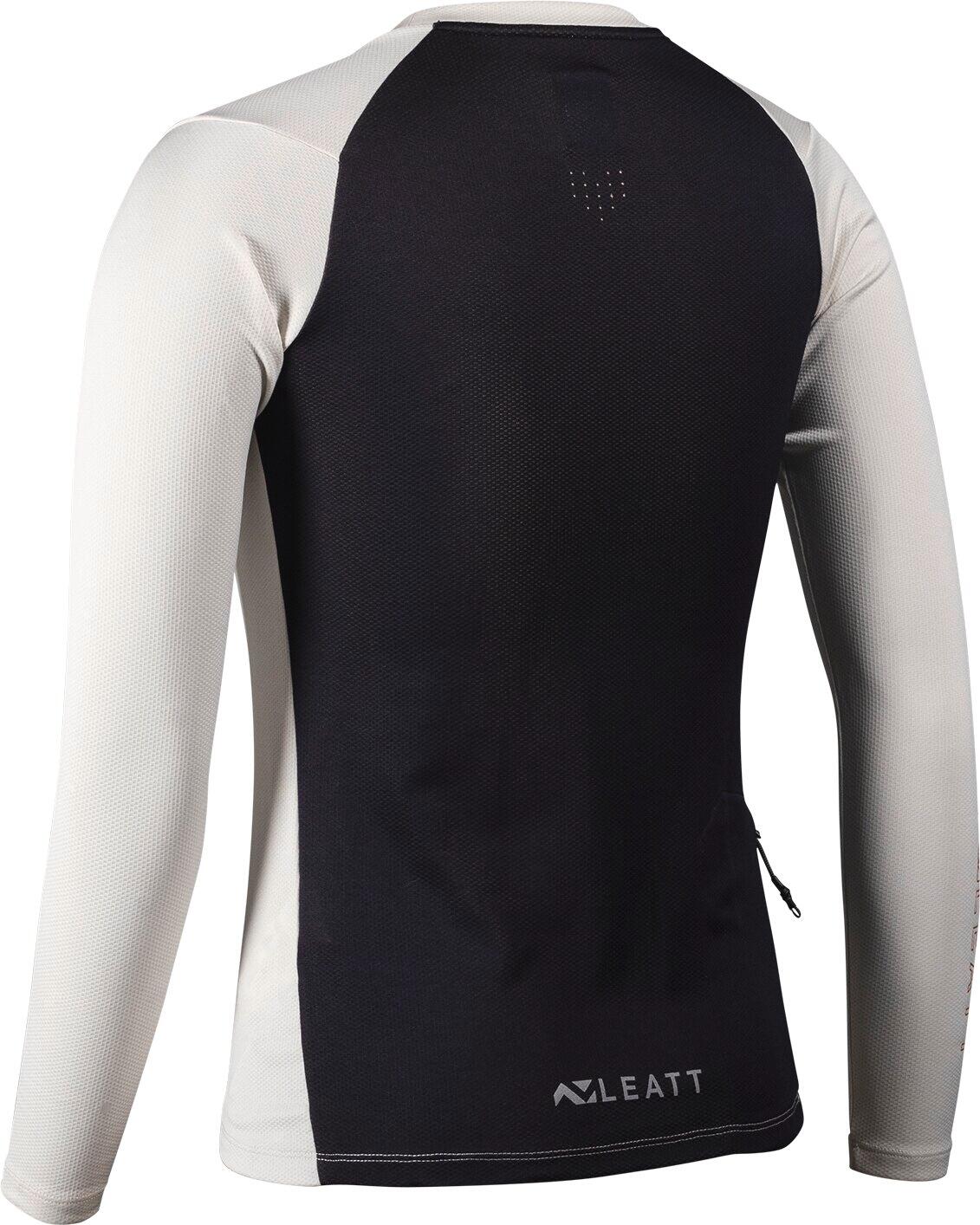 MTB Trail 3.0 Langarm-Trikot aus leichtem Ice-Yarn-Gewebe Grau Damen 2/6