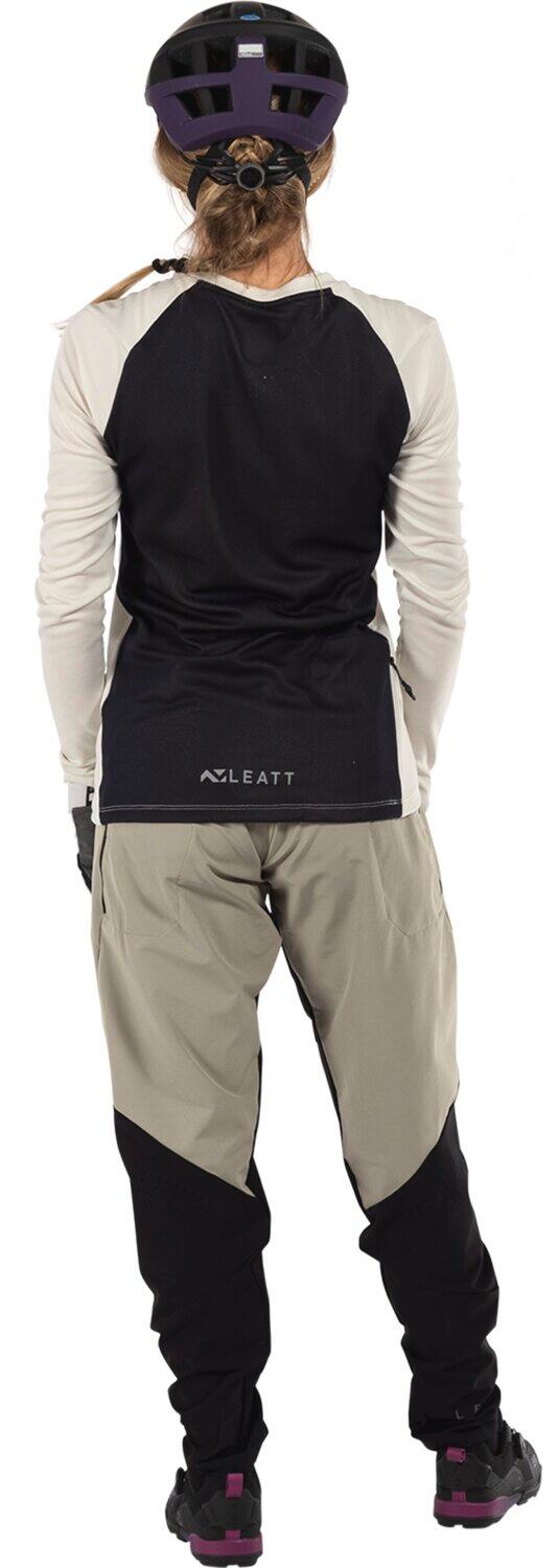 MTB Trail 3.0 Langarm-Trikot aus leichtem Ice-Yarn-Gewebe Grau Damen 4/6