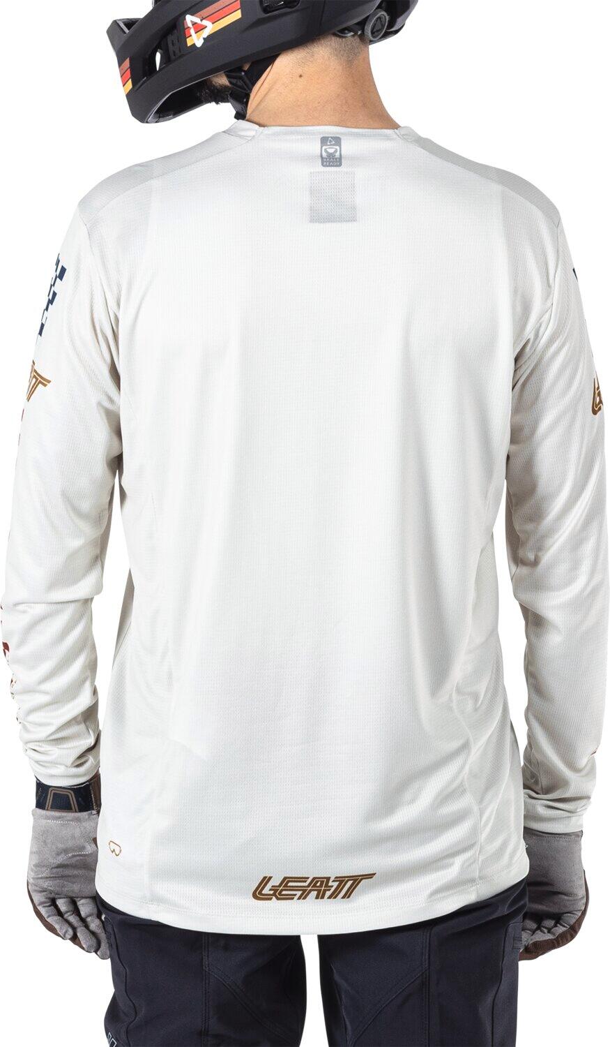 Camiseta MTB Enduro 4.0 elástica de manga larga, blanca, para hombre 4/8