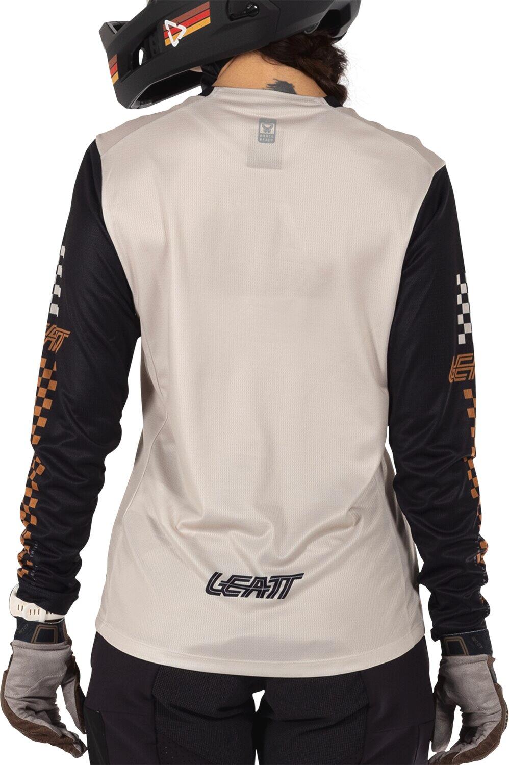 Chemise élastique manches longues VTT Enduro 4.0 Blanc Femme 4/6