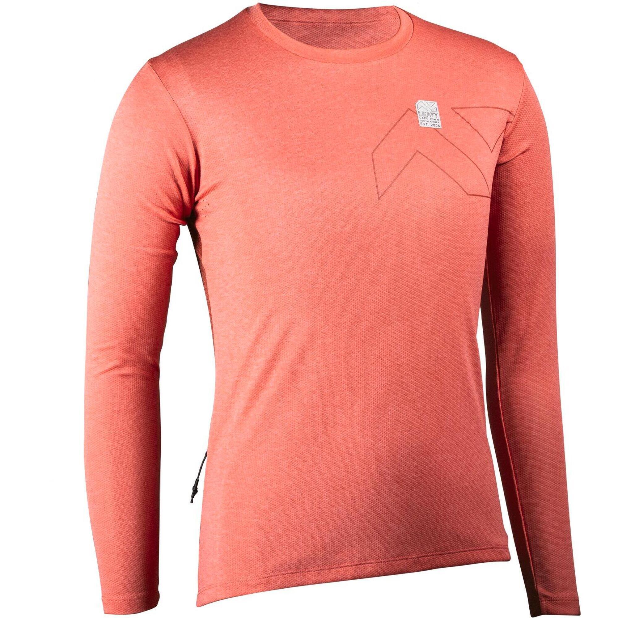Leatt - Maillot Vtt Trail 3.0 Manches Longues En Tissu Léger Ice-yarn Orange Femme - T-shirt Manches Courtes - Orange|rouge - 42 M/l - Decathlon