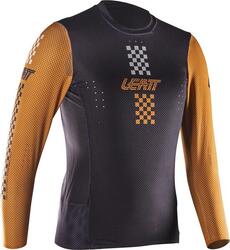 Maillot VTT Gravity 4.0 stretch et confortable Marron Enfant