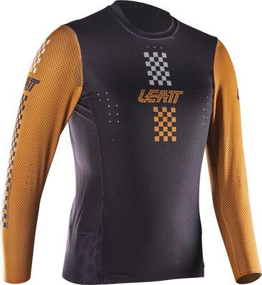 Maglia MTB Gravity 4.0 elasticizzata econfortevole Marrone Bambino